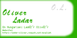 oliver ladar business card
